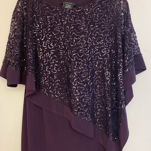 Beautiful purple sequined dress, perfect evening dress